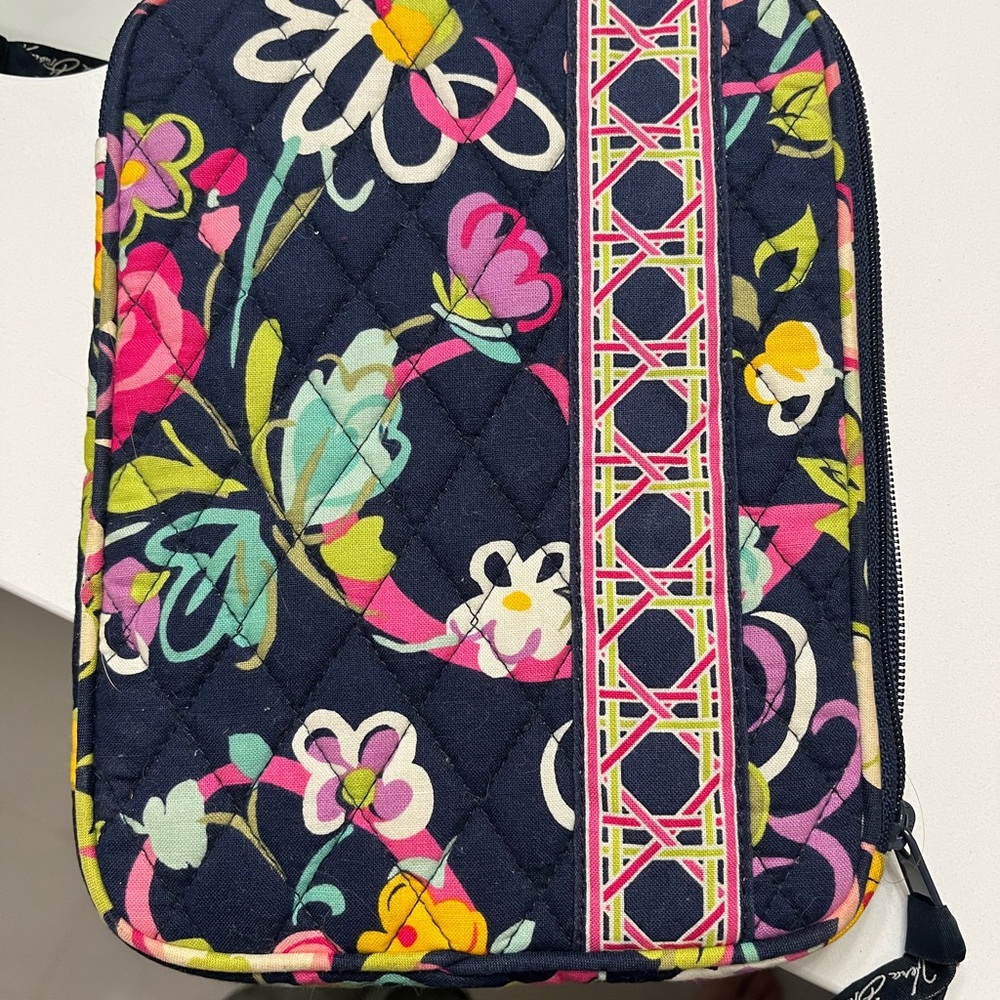 Vera Bradley Black and Pink bag with Vibrant Floral Design